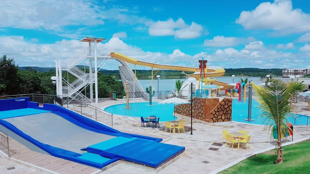 Apto Resort Do Lago Ate 8 Pessoas - Valor Promocional Caldas Novas Exterior foto